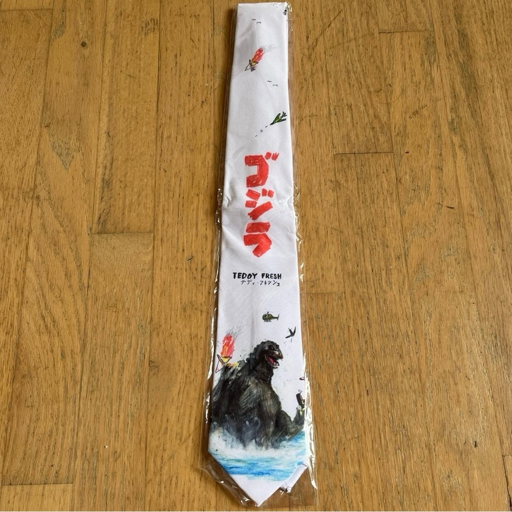 Teddy Fresh X Godzilla Necktie